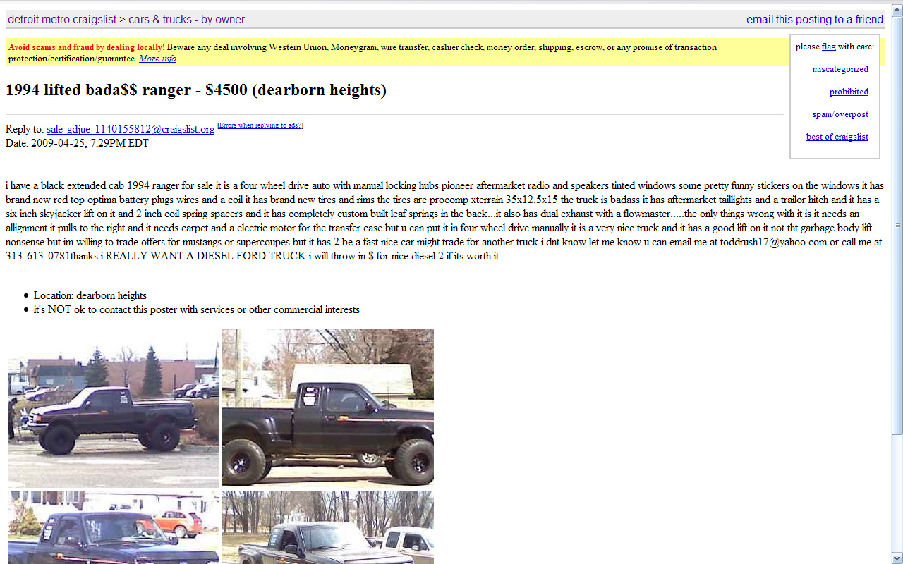 Metro Detroit Cars And Trucks Craigslist / Used Cars Under 10 000 For