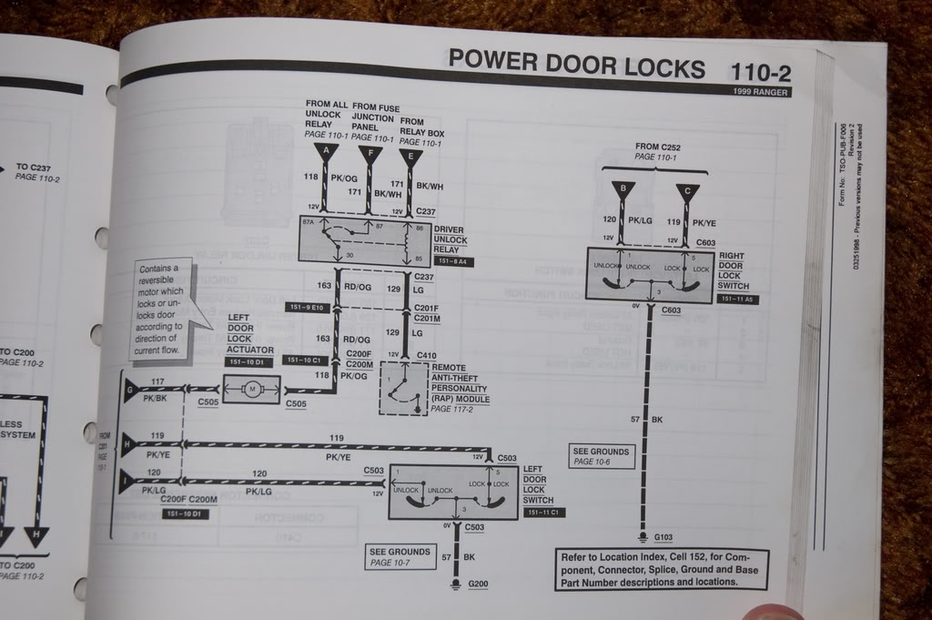 Wiring power door locks help needed! - Ranger-Forums - The Ultimate Ford  Ranger Resource  2010 Ford F150 Door Lock Wiring Diagram    Ranger-Forums