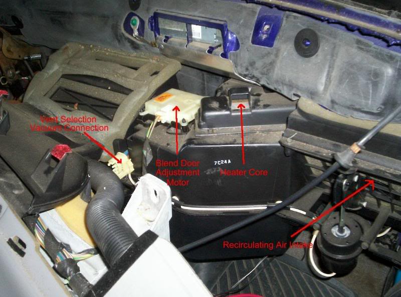 AC, Fan and all positions work but no heat - Ranger-Forums ... ac wiring harness 1995 b3000 