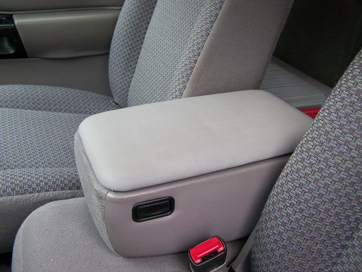 Dark Charcoal Gray Ford Explorer armrest Console Replacement Cover with Staples 