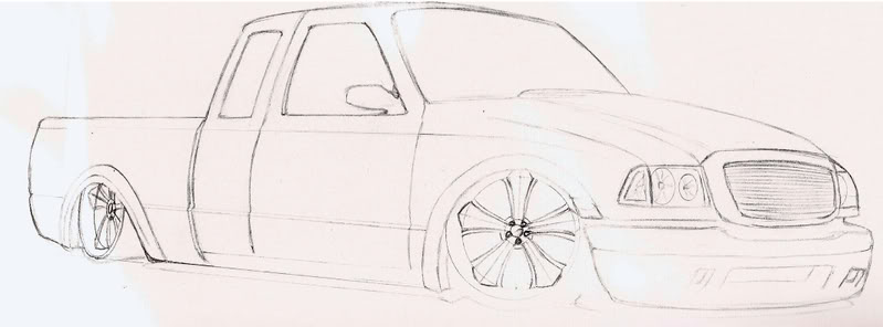 ford ranger truck drawings